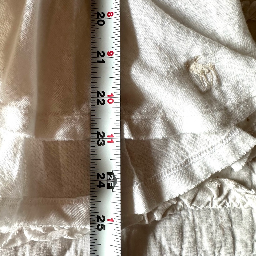 🎉Abercrombie and Fitch White Peplum Shirt S - Picture 7 of 9